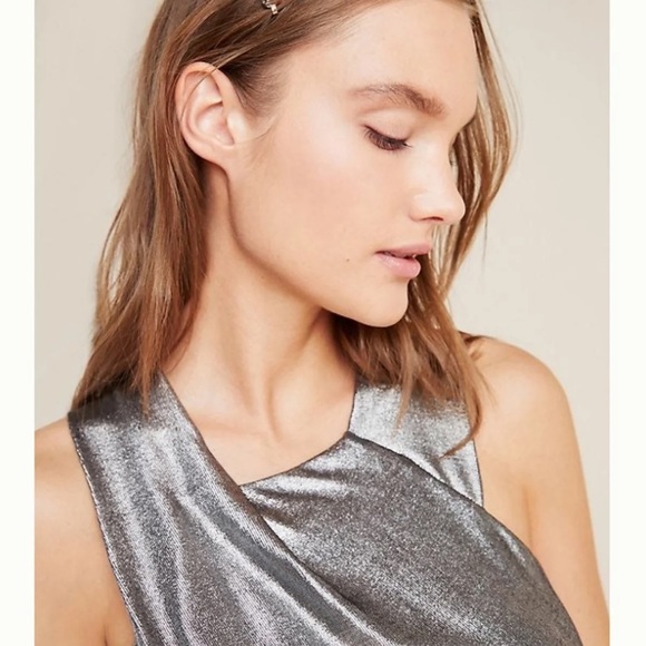 NWT Anthropologie Jaden Shimmer Halter Top - Picture 3 of 10